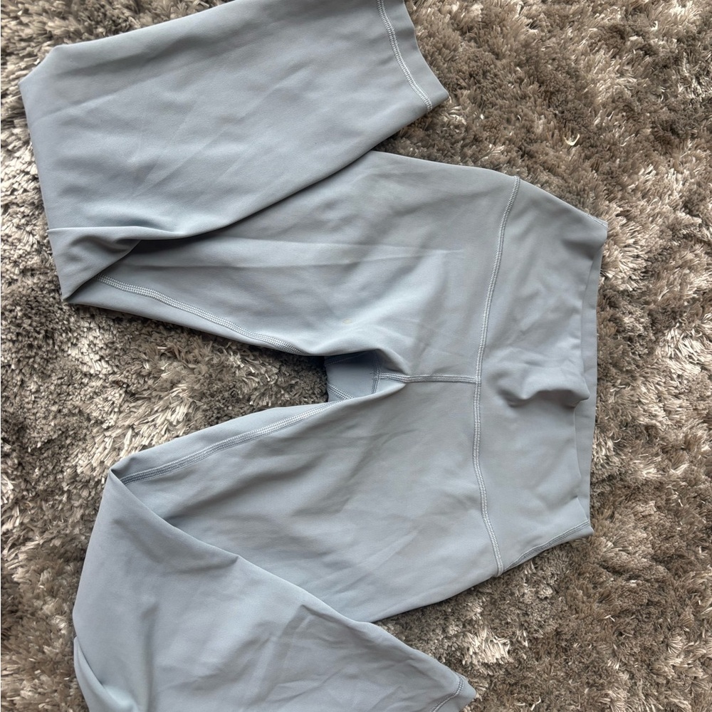 Gray High-Waisted Leggings